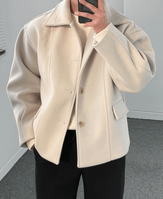 madern-로우 숏 코트 자켓 (4color)♡韓國男裝外套