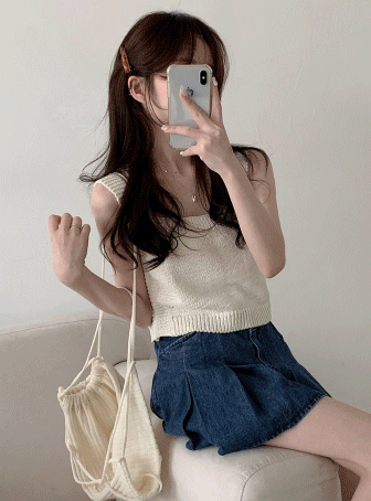 minipoe-멀린knit-vest (3color)♡韓國女裝上衣