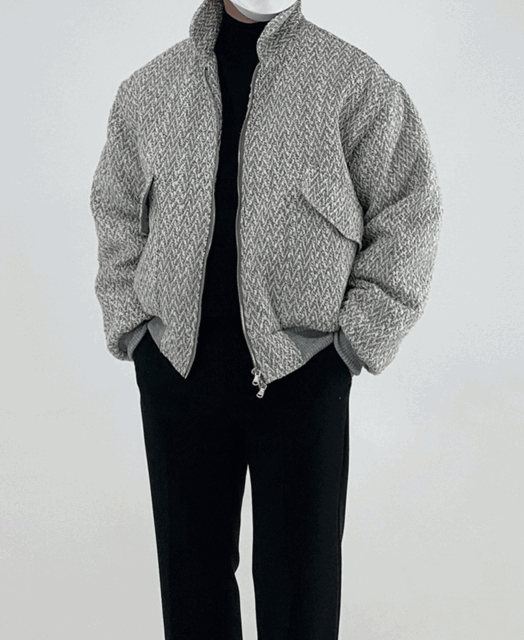 madern-오더 울 트위드 봄버 자켓 (3color)♡韓國男裝外套