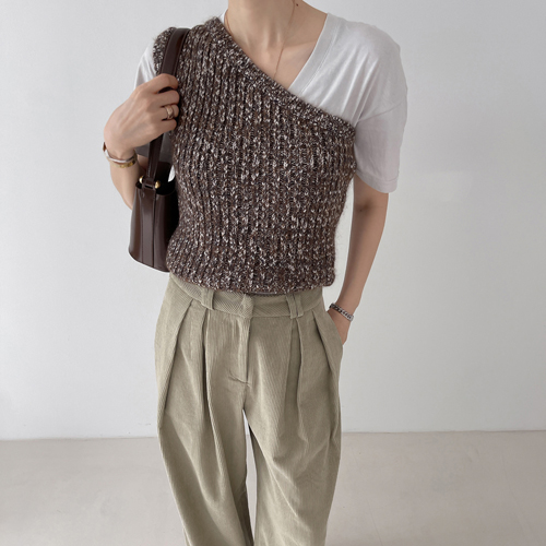 partysu-[Bris unbal knit]♡韓國女裝上衣