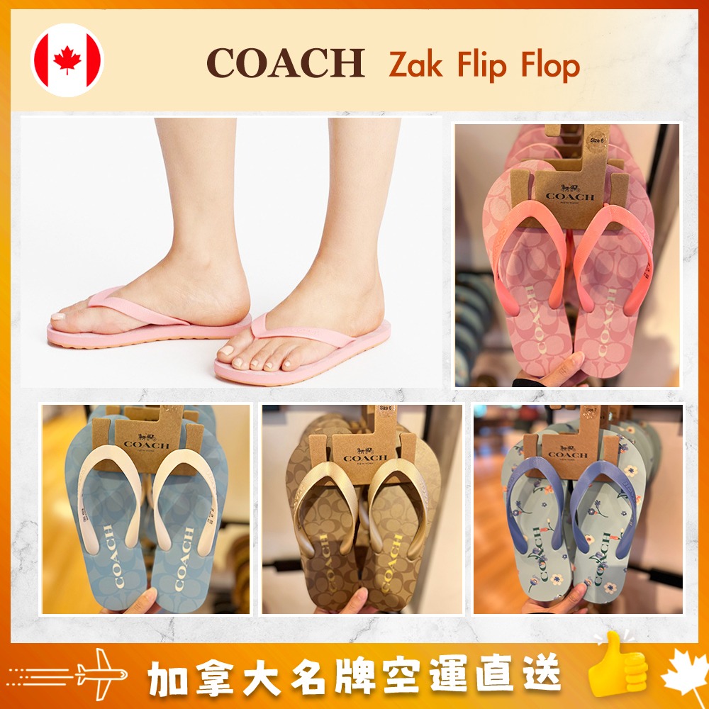 【加拿大空運直送】Coach Zak Flip Flop