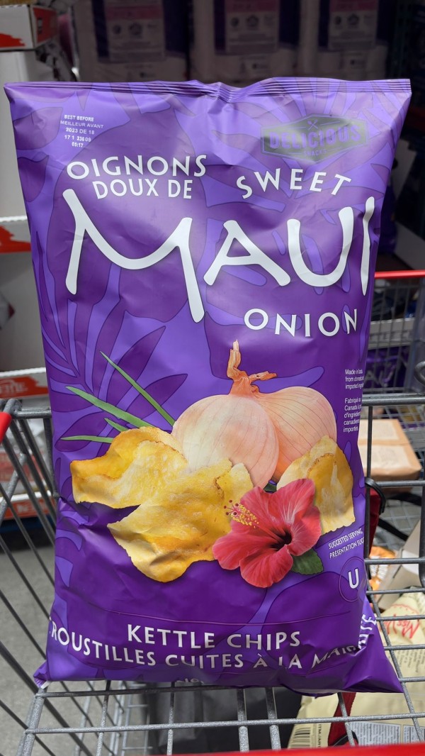 【加拿大空運直送】Sweet Maui Onion Kettle Chips 甜洋蔥片 680 g