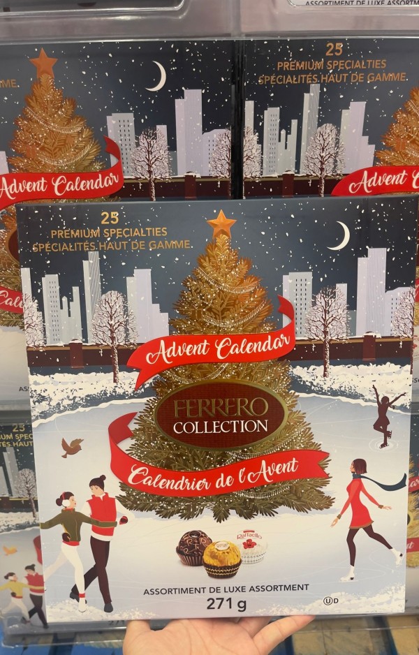 【加拿大空運直送】Ferrero Collection Chocolate Pralines Advent Calendar 双層金莎朗莎巧克力聖誕倒數月曆 271 g