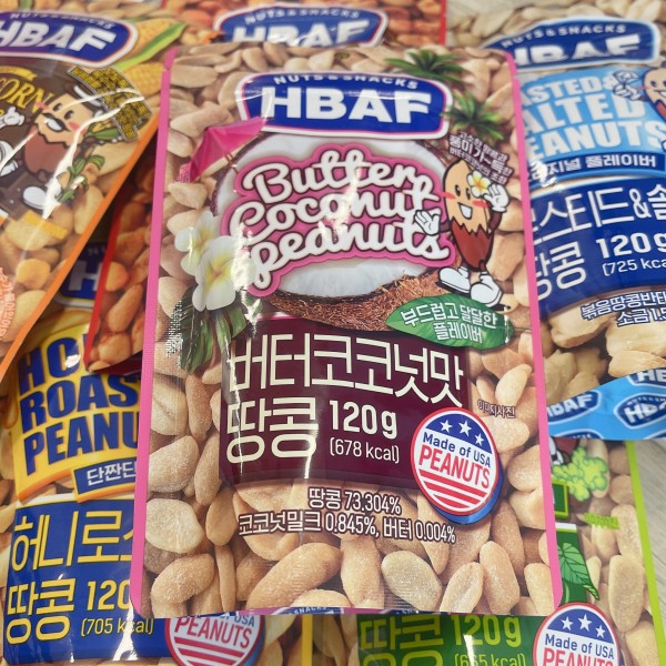 韓國直送-HBAF 奶油和椰子花生 120g